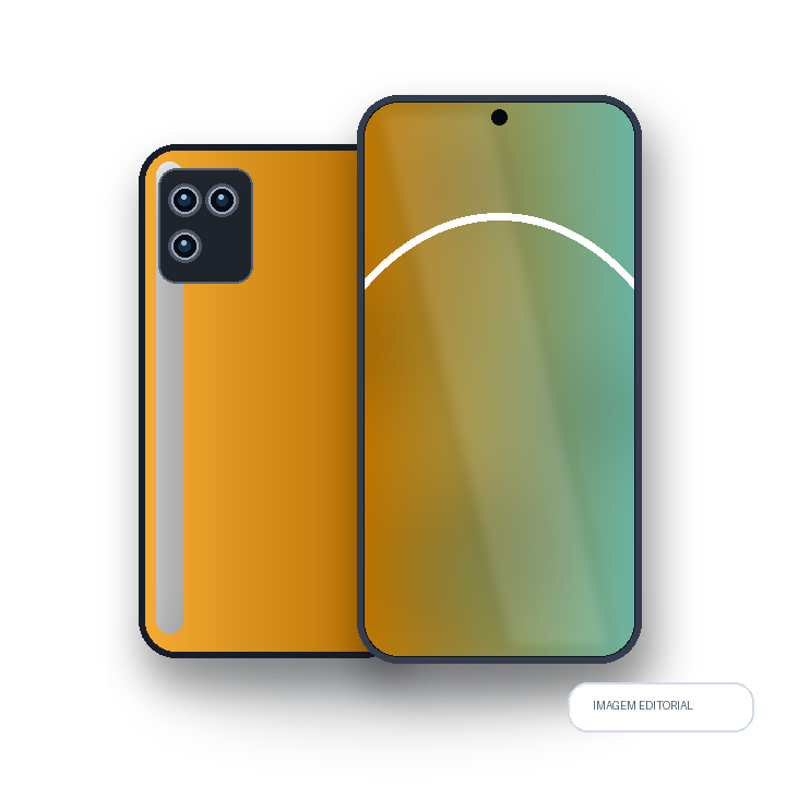 Render editorial de realme C75